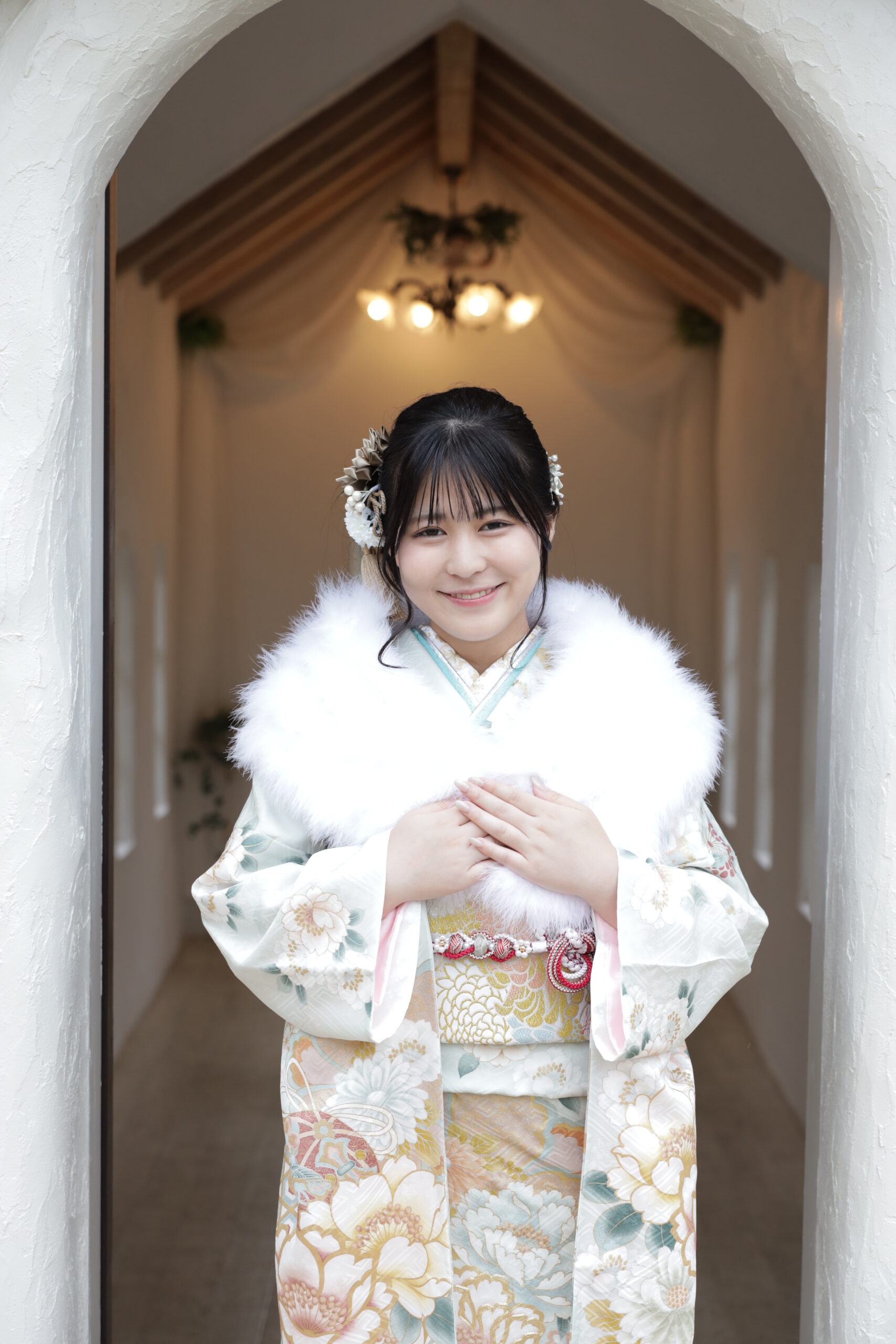 二荒山神社での神前結婚式の一場面
